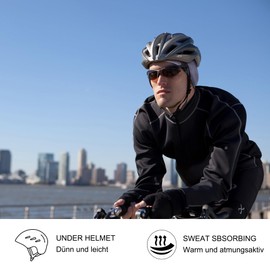 Oscenny Men's Running Hat, Sports Hat, Super Light, Soft, Warm, Only 1 mm Thick But Warm Slouch Beanie Hat, Women's Soft Jersey Hat, Ideal for Spring, Autumn and Winter, Men, Women, One Size, Parang