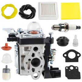 Cynkpeg A021004600 SRM 2620 Carburetor Kit for Echo SRM-2620T PPT-2620 PB-2620 C262 LE262 T262 String Trimmer, 26X Carburetor for Shindaiwa T262X C262 LE262 EB262 Replace A021004601 with Air Filter