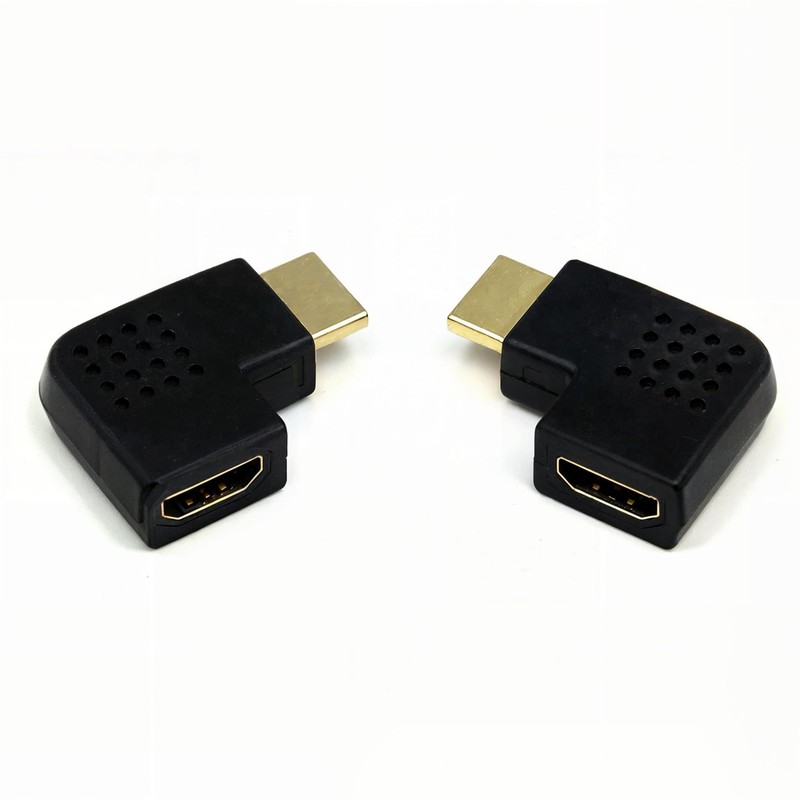 RHINORO Turning Left & Right Angled Adapter Compatible with HDMI