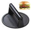 Vacmaster Cast Iron Burger Press Smasher, 6.25 Inch Diameter, Commercial