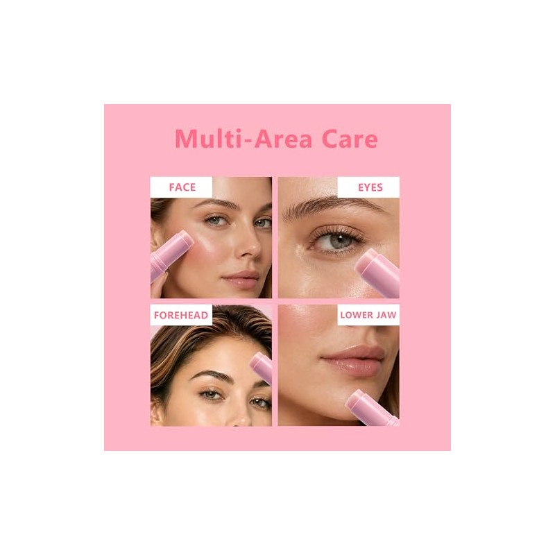 PDRN Collagen Multi Balm Stick & Eye Patches Set, Pink