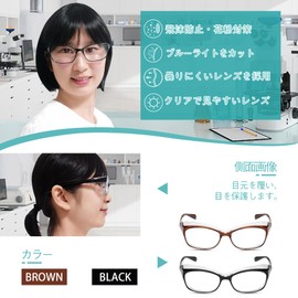 NECPLUS Protective Glasses, Japanese Inspection, Hay Fever Glasses, Blue Light Cut Glasses, Anti-Fog, Splash Prevention, Dustproof, Infection Prevention, Medical Goggles, Protective Glasses, For Work,