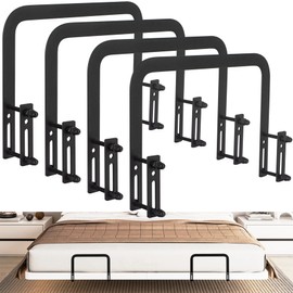 KOXHERO Metal Bed Frame Mattress Slide Stopper(H5.2) 4Pcs Keeping Mattress from Sliding for Foot of Adjustable Beds
