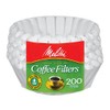 Melitta Junior 4-6 Cup Basket Coffee Filters, White, 200 Count