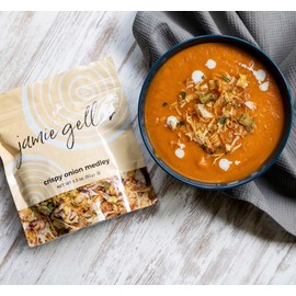 Jamie Geller Seasonings Bag Sampler, 5 Pack: Mujadara Lentil Pilaf Mix, 5 oz (142g), Festive Herb Pilaf Mix, 5 oz (142g), Jeweled Almond Pilaf Mix, 5 oz (142g), Shakshuka Seasoning Mix, 5 oz (142g), and Crispy Onion Medley, 3.3 oz bag (93g) | OU KOSHER PAREVE