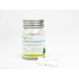 MYOSPOTS Natural Toothpaste Tablets with Hydroxyapatite | Fluoride-Free Dental Care On-the-Go | Strengthens Enamel & Remineralizes Teeth | Easy 3-Step Use: Crush, Brush, Rinse | Eco-Friendly, Travel-Friendly Oral Care