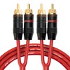 Install Link Audio Cable RCA for Subwoofer or Stereo Cable,