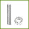 HOPESPANNER 16pcs Stainless Steel Exhaust Manifold Bolt Stud Hardware for