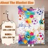 Football Cuddly Blanket for Children, Children's Blanket 3D Football Pattern
