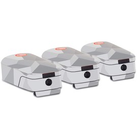 MightySkins Skin Compatible with Autel Robotics Evo Battery 3-Pack - Gray Polygon | Protective, Durable, and Unique Vinyl Decal wrap Cover | Easy to Apply, Remove, and Change Styles | Made in The USA