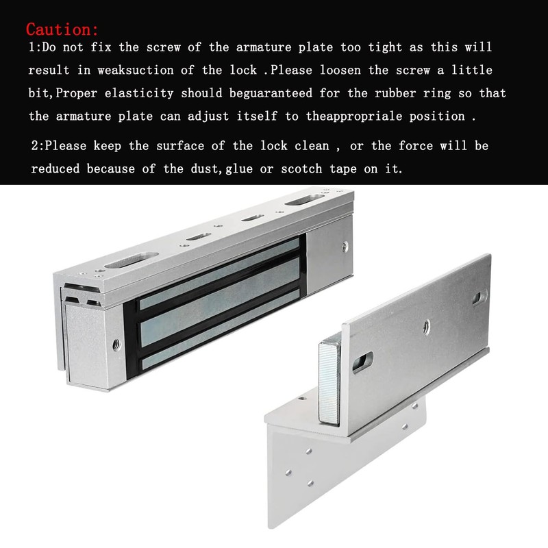 Electric Magnetic Lock with Z and L Bracket 280KG 600LBS