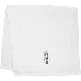 Azeeda 'Golftasche gefüllt mit Eisen und Hölzern' Handtuch/Gästetuch (TL00066681)