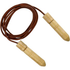 Cuerda Para Saltar Cuero Piel Con Balero Rotación Uniforme