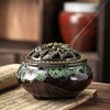Ceramic Incense Burner， Cone Incense Holder, Ceramic Censer Suitable For