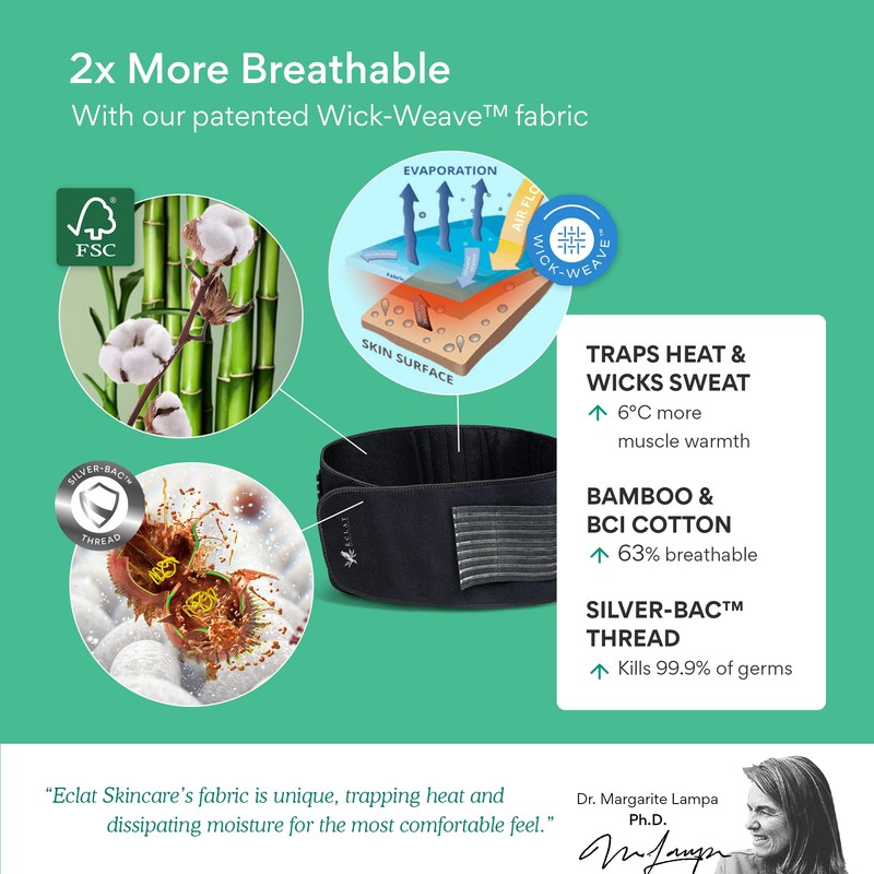 Lendenwirbelgürtel – patentierte 3-Zonen-Struktur für natürliche Körperhaltung – 3 x