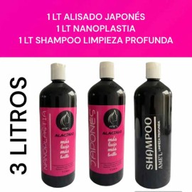 1 Lto Nanoplastia + 1 Lto Japonés + Lto Shampoo Y Regalo!!!