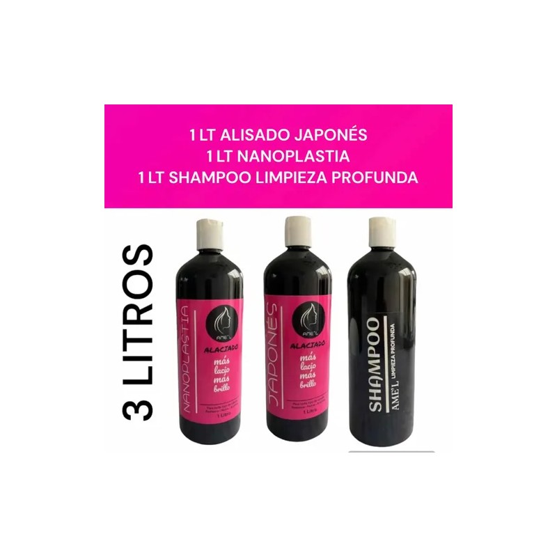 1 Lto Nanoplastia + 1 Lto Japonés + Lto Shampoo