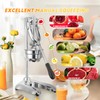 Moongiantgo Commercial Manual Juicer, Hand Press Citrus Juicer Extractor with