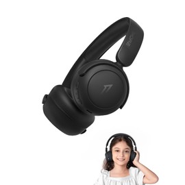 1MORE HQ20 Kids Headphones Wireless, 75/85/90dB Volume Limited, 65H Playtime, Bluetooth 5.3, Built-in Mic, Foldable Over Ear Headphones for Childrens/Tablet/Phone/PC/School/Travel, Black