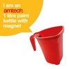 Amtech Plastic Paint Kettle with Magnet Brush Holder, Home DIY,