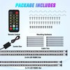 Nilight 4Pcs Car Underglow Neon Accent Strip Lights 256 LEDs
