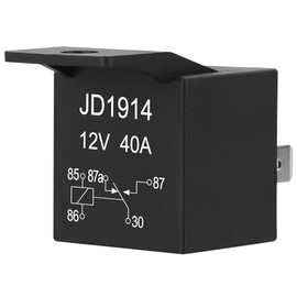 Weasch Weasch 25 Pack JD1914 Car Relay, 12V 40A, 5 Pin SPDT, Automotive Switches and Starters, Waterproof Relay for Boat Tractor Truck Motorcycle (25)