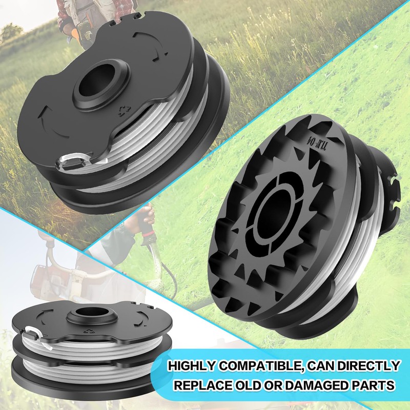 MUFUSHAN Pack of 4 thread spool suitable for Parkside cordless