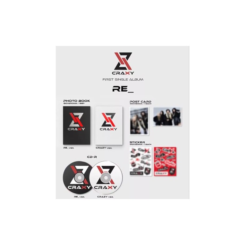 CRAXY [RE_] 1st Single Album (RE_ + CRAZY - 2