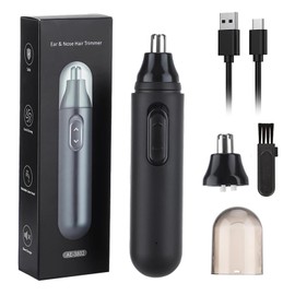 Cortapelos Nariz, Recortador de Nariz Eléctrico USB Recargable Recortador de Vello Nariz/Orejas/Barba/Ceja Hojas de Doble Filo para Fácil Limpieza para Hombres y Mujeres