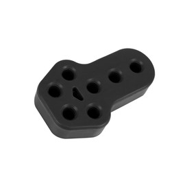 VekAuto 7 Holes 12mm Dia Car Exhaust Hanger Bushing Muffler Rubber Black Auto Accessories