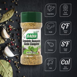 Badia Complete Seasoning 9 oz – All-Purpose Spice Blend of Garlic, Onion, Salt, Pepper, Herbs & Spices - Savory Signature Blend