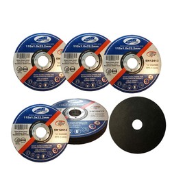 Goodway Professional cutting discs, 10 pieces, diameter 115 mm, 1.0 mm thin, for flex, cutting and angle grinders, stainless steel, cutting discs, flex discs, for metalworking