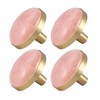 mookaitedecor Set of 4 Rose Quartz Round Drawer Knob 37