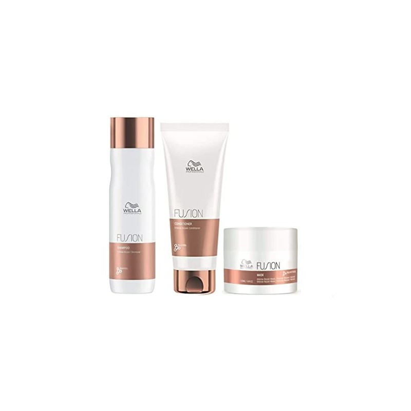 Wella Fusion Shampoo 250ml+Conditioner 200ml+Mask 150ml