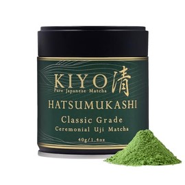 Kiyo Matcha Matcha ceremonial Hatsumukashi Uji de grado clásico polvo de té verde matcha japonés puro de primera cosecha, de grado ceremonial, de Uji 