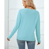 QUALFORT - Suéter de punto suave 100% algodón para mujer,