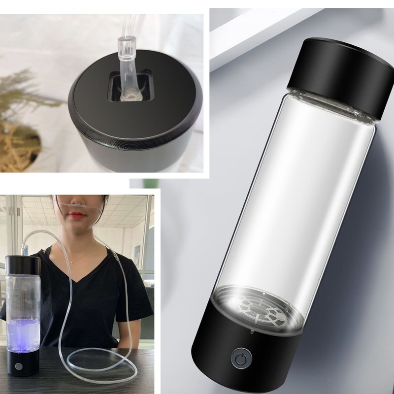 410ml Portable Hydrogen Water Generator with Nasal Hose Hydrogen Rich