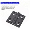 Exbrith 4 Pieces Connector Hinge Black Folding Hinge Metal Hinge
