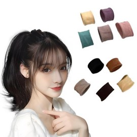 DEVENTORZ Hair Rubber Elastic Hair Elastic Hair Elastic Hair Elastic Hair Wide Hair Elastic Band Seamless Rubber Band Rubber Band Ponytail Hair Elastic Korean Style Solid Color Simple Cute Cute