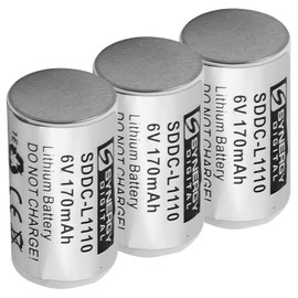Synergy Digital Dog Collar Batteries, Compatible with Pet Stop Ultra Fence Dog Collar, (Lithium, 6V, 170 mAh), Pack Includes: 3 x SDDC-L1110 Batteries