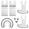 EXKRAEFT 5PCS Diamond Oscillating Multi Tool Blades for Grout Removal,