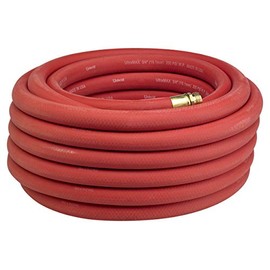 Underhill UltraMax Commercial Garden Water Hose 25 ft, Heavy-Duty, Rubber, Flexible, Kink Free, Industrial, 800 psi, H75-025R, 3/4" x 25', Red