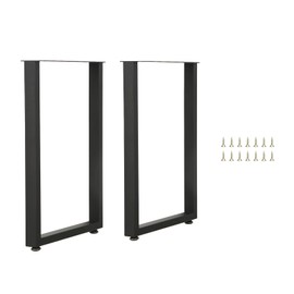iWEDN Bar Height Table Legs 40 Inch, Counter Height Table Legs, Heavy Duty Metal Legs for Table, Home DIY Furniture Legs, Set of 2 (55cm Width, Rectangular)