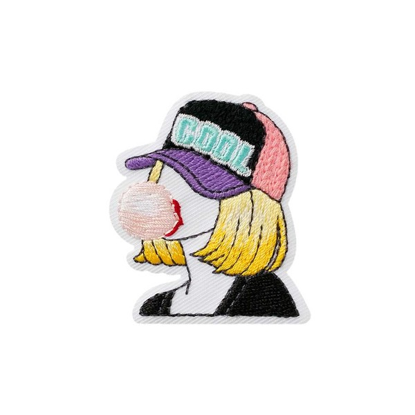 Mono Quick 1222 x Girls Applique, Iron-On Patch, Girl with