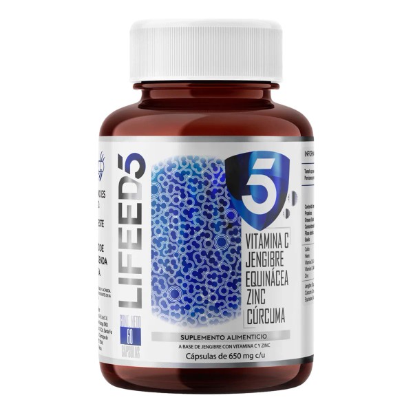 Lifeed Inmune Con Vitamina C Jengibre Equinacea Zinc Curcuma Sabor
