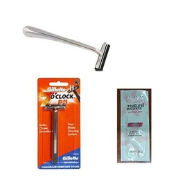 7 O'clock PII Trac Ii Razor + Trac Ii Chrome Handle with Free Trial Sized Item