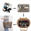 ZTUJO Purse Organizer Insert, Felt Bag Organizer with Metal Zipper,