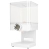 Cereal Dispenser 17.5oz Capacity Single Grid Grain Dispenser Transparent Plastic