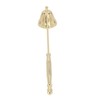 3pcs Candle Snuffer Golden Iron Plating Bell Shaped Long Handle