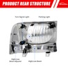 ADCARLIGHTS Headlight Assembly Compatible with 1999-2004 Ford F-250/350/450/550 Super Duty
